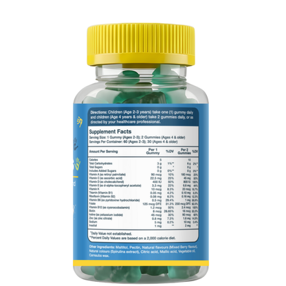 Kids Multi – 60 Gummies – Back