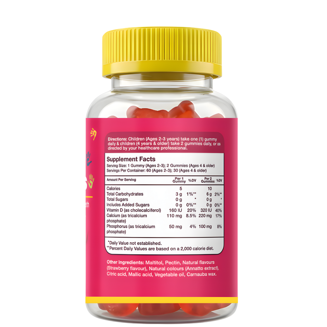 Kids Bones – 60 Gummies – Back