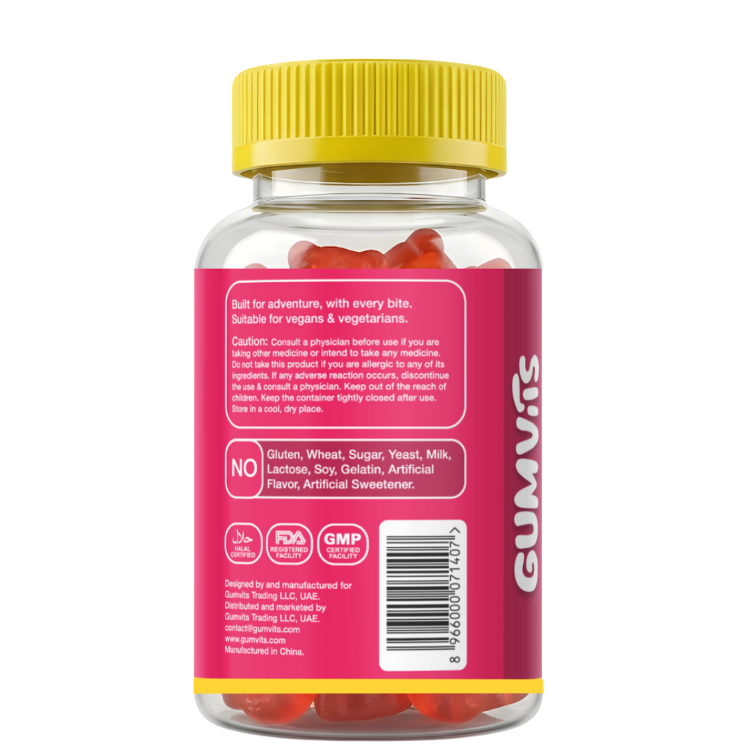 Kids Bones – 60 Gummies – Side