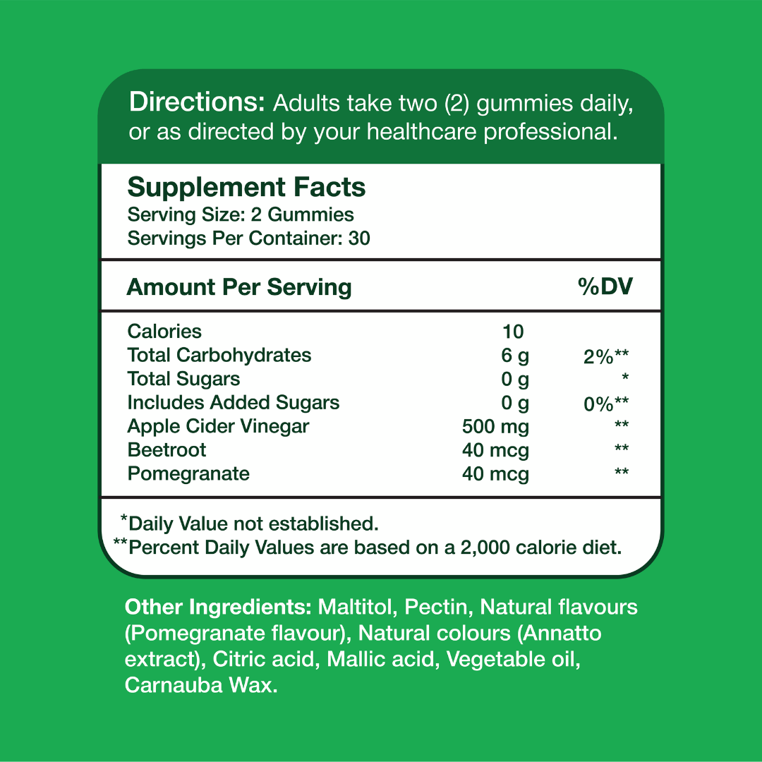 Apple Cider Vinegar 500mg Gummies