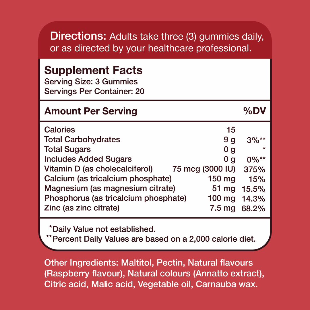 Calcium Magnesium Zinc & Vitamin D3
