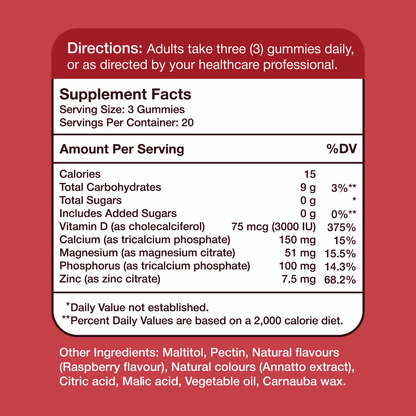 Calcium Magnesium Zinc & Vitamin D3