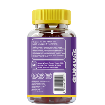 Gumvits NMN & Resveratrol Gummies Supplement Details