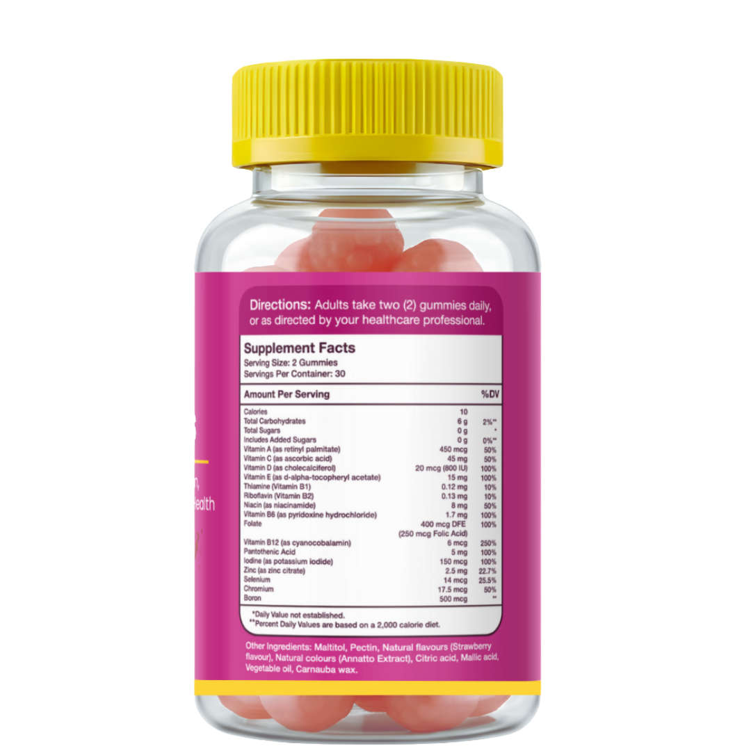 Gumvits Women's Multi Gummies Supplement Facts