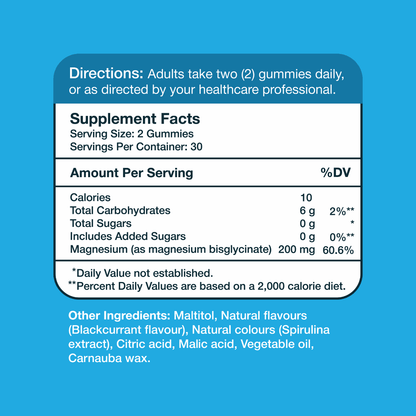 Magnesium Glycinate 200mg Gummies
