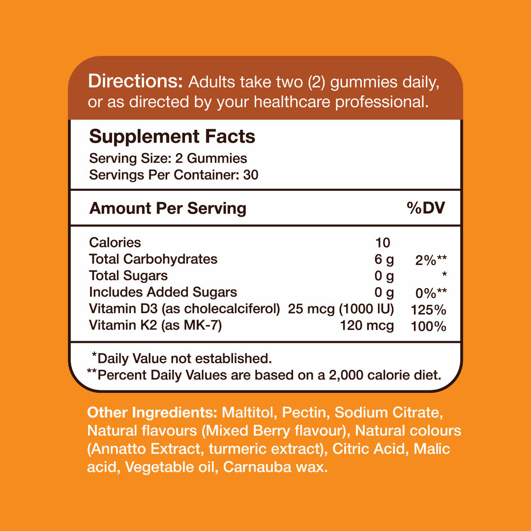 Vitamin K2+D3 Gummies