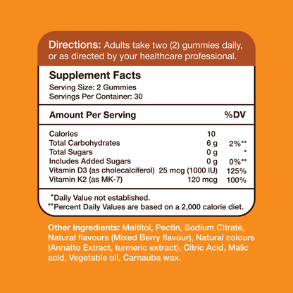 Vitamin K2+D3 Gummies